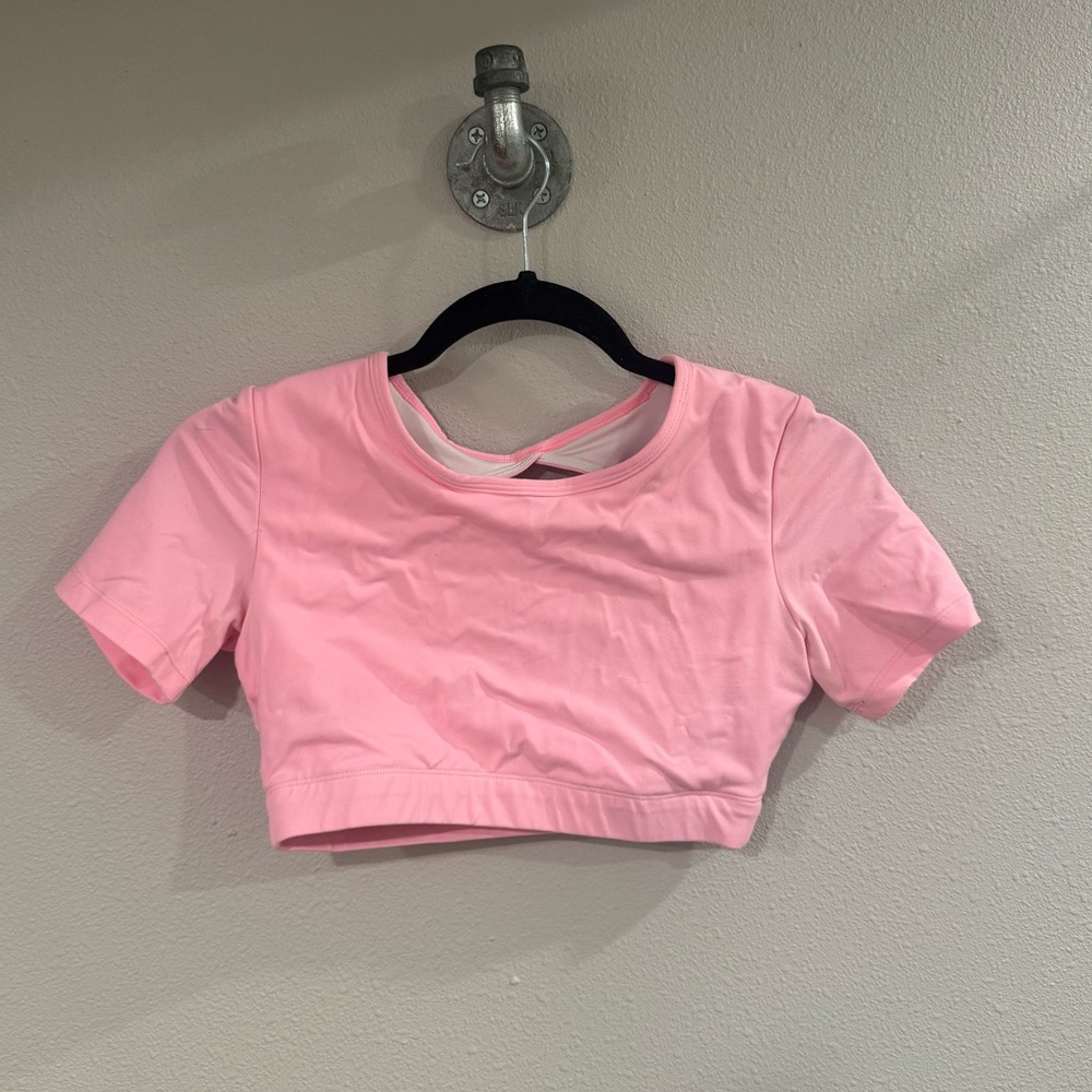 Amazon Cropped Active Short Sleeve